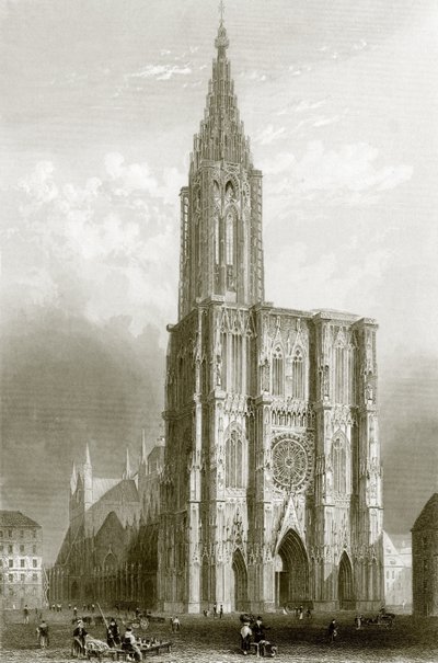 Strasburg Cathedral by English School